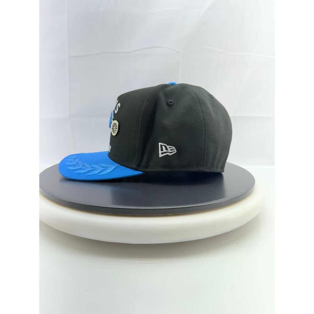 New Era Detroit Lions 2025 Draft Black 59FIFTY A-Frame Fitted Hat Size 7 3/8 NFL - Picture 2 of 7